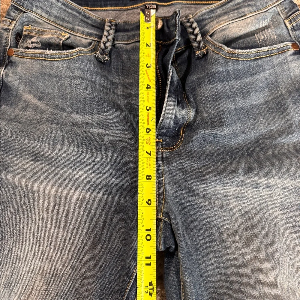 Judy Blue Flare Leg Jeans in Classic Blue - Picture 4 of 6